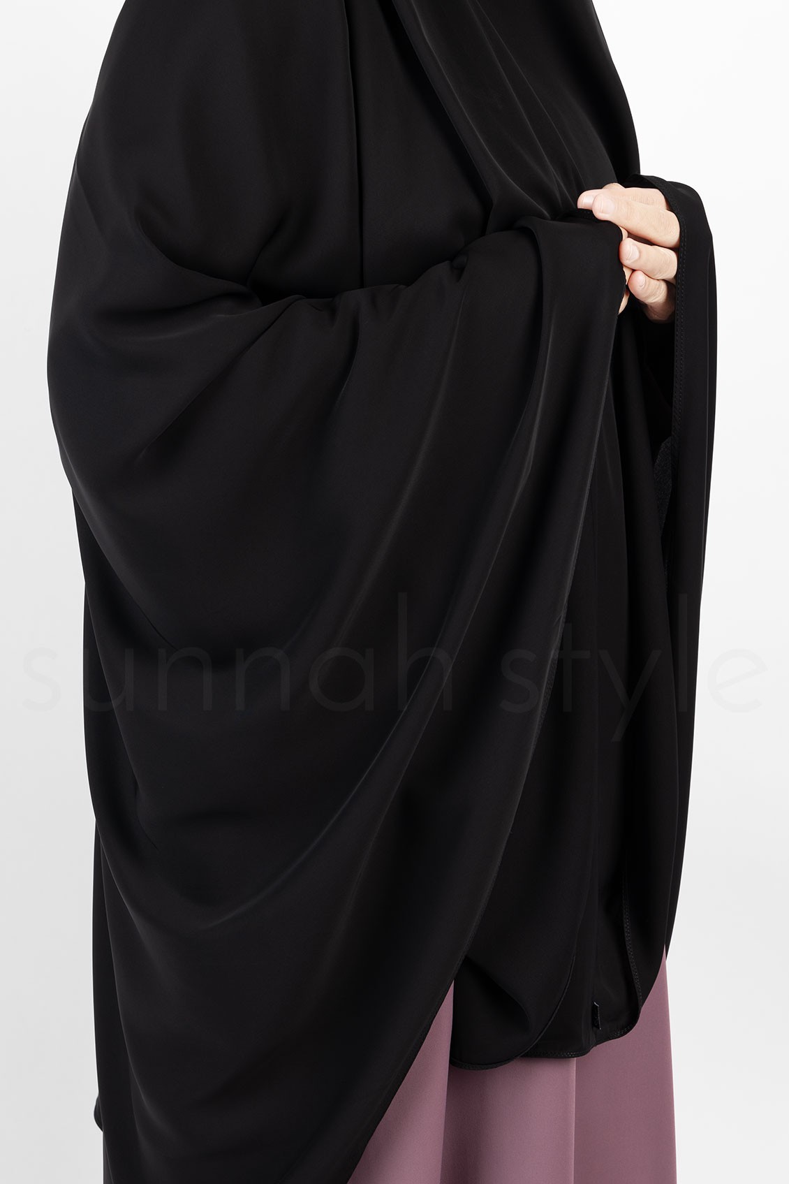 Sunnah Style Essentials Tie-Back Khimar Black